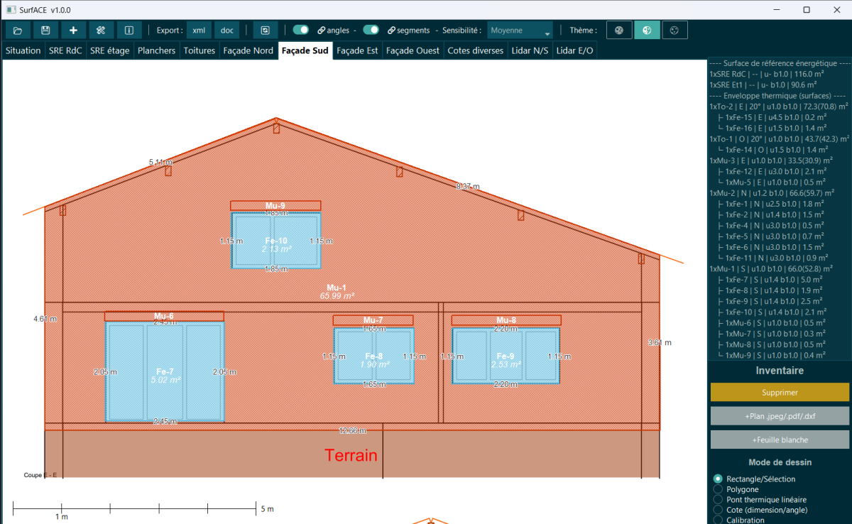 Estimation rapide de l'étiquette énergétique du bâtiment